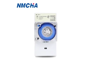 NMCHA 24 Hours Electronic Timer Switch Battery Powered SUL181H 110-230VAC 50/60Hz Daily Program 16A Industrial Use