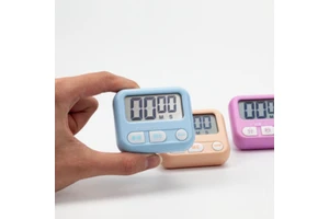 Kids Timer Time Manager Countdown Reminder Digital Button Timer Kitchen Smart Timer Home Decor Equipped with Magnetic Stand