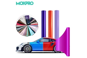 MOKPRO Self-Adhesive Satin-Style TPU Automotive Film Bubble-Free Coating for Vehicle Design Color Transformation Scratch Body