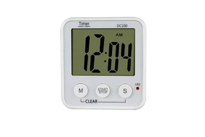 DC100 with Magnet & Desk Stand, Large LCD Display Countdown Timer with LED Alarm