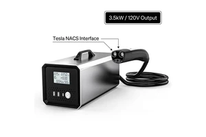 NACS to 120V AC Converter for Tesla Model Y/3: Professional V2L Discharge Station