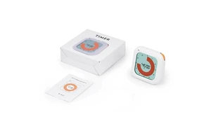 Silent 60-Minute Digital Countdown Visual Timer Plastic Management Tool for Home School Office or Kitchen Use