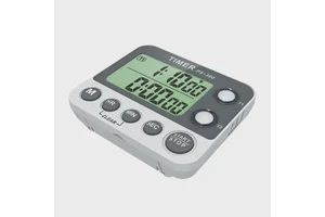 Luxury 1/100 Centisecond Timer Stopwatch Kitchen Cooking Timer Portable Digital Electronic 2Group Countdown Alarm Clock Reminder