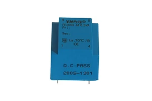YHDC PE2010-M Epoxy Sealed PCB Mount Transformer 0.5VA, 110/220/230V AC, UL94-V0, CE/RoHS Certified