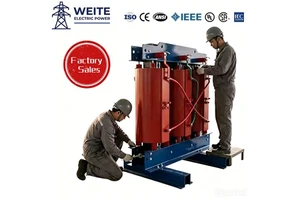 SCB13 Epoxy Resin Cast Dry-Type Transformer Three Phase 50/60Hz 50KVA 10KV 400V All Aluminum Material F/H Insulation Dyn11 an