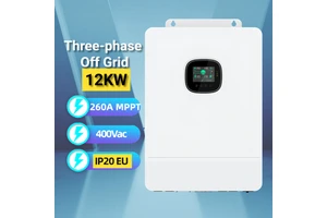SRNE SPI-12K-H3P 3 Phase 12KW EU Model Off Grid Solar Inverter CE Certified 48V 260A Dual MPPT Pure Sine Wave Can Parallel Solar