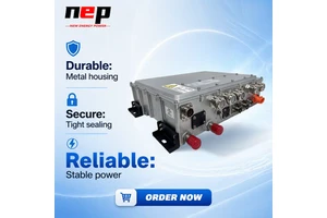 Low Power Loss Dual Output 2 in 1 DCAC Inverter Controller IP65 Aluminum Shell for Logistics EV Steering Pump Air Compressor
