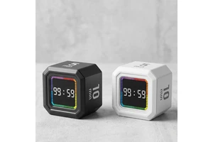 Direct Supplier Custom Logo New Strong Magnetic Back Digital Kitchen Timer Gravity Flip Cube Kids Learning Focus Pomodoro Timer