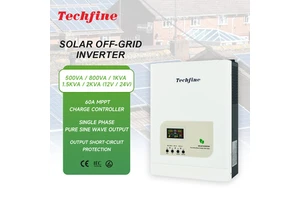 Techfine Luminous Inverter 1500va 24v Power Inverter with Charger Mini Solar Inverter for Home