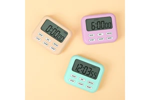 Mini Electronic Digital Countdown Timer Kitchen Cooking Magnet Timer Gym Teacher Kids Study Game Alarm Timer