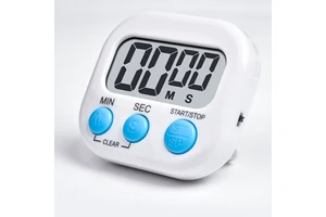 YOUCAN Digital Kitchen Timer Electronic Programming LED Display Easy Operation Eco-Friendly Design 0-1 Hour Countdown Plastic