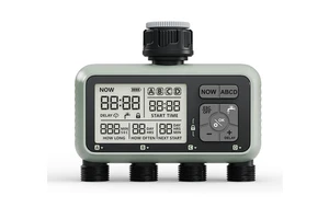 New Design Garden Electronic Automatic Four Zone Water Timer Watering Irrigation System HCT-379