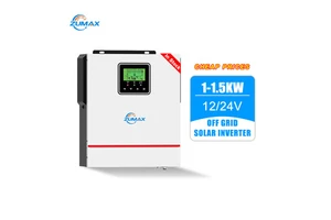 New Popularity Zumax 1Kw 1.5Kw 220V Single Phase 12v/24v Hybrid Solar Inverter Built-in 40A MPPT