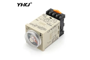 100-240VAC 24-240VAC/DC H3CR-A8 Time Relay 1.2s to 300h 50/60Hz 8PIN With Base Power on and Off Cycle Delay Time Relay
