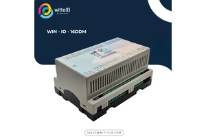 WIN-IO-16DIDOM | 16 Digital Input 16 Digital Output IO Module | Modbus RTU RS485 | 12-24V DC | Automation | AC/DC | Plastic |