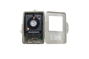 30A Waterproof 24Hour Analog 220v Mechanical Weekly Automatic on OFF Timer Switch TB330 Timer with Battery for LED