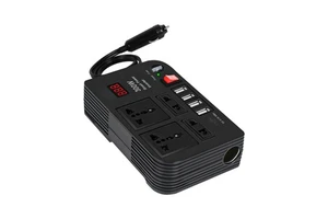 200W 12V to 220V Multi-Function Vehicle Inverter Automotive Power Converter Socket
