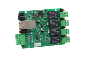 4-Channel Ethernet LAN Relay IO Module 24VDC 12VDC RJ45 4 Digital Input 4 Relay Output Board for Smart Home Manufacturer MQTT