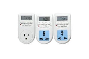 LCD Digital Programmable Timer Switch Electronic Timers with EU UK US Plug for Home Garden Devices for Misting System