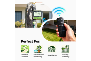 Garden Water Timers for Valve Sensor Watering Zigbee Timer 4 Shutoff Tuya Powered Automatic Solar Garden Water Timers