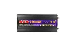 Intelligent Cooling 1600W Power Invertor 12V to 110V Inverter 12V 220V Pure Sine Wave Car Inverter