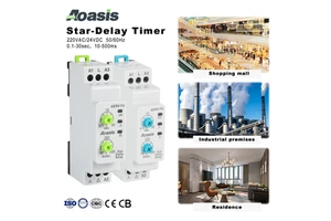 5A Dual Voltage AERV-YU Miniature Time Relay Star-delta Start Electric Delay On Timer Relay