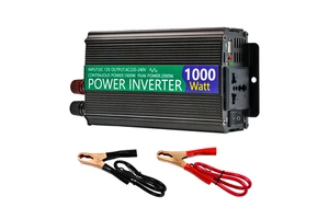 Chinese Factory High-Efficiency 1000 Watt Single-Phase Power Inverter 12V 220V Three Socket USB Output High Performance Inversor