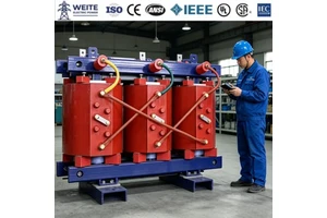 SCB13 Three-Phase Epoxy Resin Cast Dry-Type Transformer 500KVA 10kV/400V Full Copper Winding 50/60Hz Distribution System Cooling