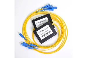 FTTH Fiber Optic Single Mode PLC Splitter Box ABS Housing SC UPC Adapter 1x4 1x8 1x16 1x32 3mm Cable Passive Optical Network