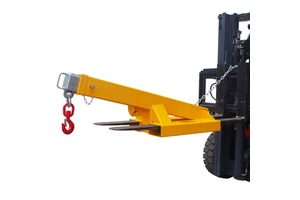 Mobile Forklift Crane Arm Fork Mounted Telescopic Forklift Extension Jib Boom Attachments for Material Handing