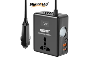 ODM Car Inverter Factory direct 200w Cigarette Lighter Portable Vehicle Power 12v to 220v DC to AC Car Adapter