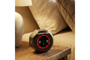 Direct Timer Supplier Eight Side Sensor Flip Kitchen Timer Gravity Countdown Visual ADHD Student Learning Digital Kitchen Timer