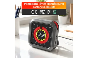 Colored Lcd Screen Digital Visual Kitchen Countdown Pomodoro Cube Minutes Hour Timer Tomato Kids Focus Study Timer Rechargeable