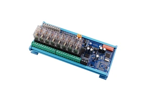 Oshangming 8DI 8DO RS485 DC12/24V Modbus RTU Remote IO Module for PLC HMI Switch Quantity
