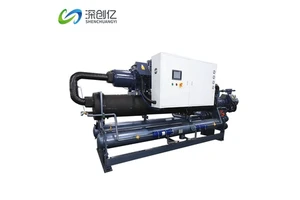 100kW-2000kW High Efficiency Inverter VFD Industrial Chiller R134A Chilling Equipment Flooded Water Cooled Chiller