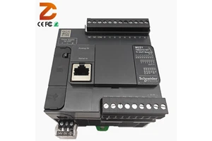 Sch-neider Brand New Original Modicon M221 PLC 16IO 9DI 7DO Compact PLC CPU TM221C16T Programmable Logic Controller Cpu Module