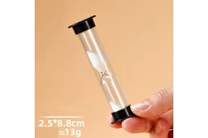 Drop-resistant Transparent PC Plastic Hourglass D25x88mm Student Gift Decorative Ornament Hourglass Timer