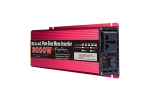 1000W 1600W 2200W 3000W Pure Sine Wave Inverter DC 12V 24V to AC 110V 220V Voltage Transformer Power Converter Car Inverter