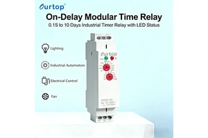 On-Delay Modular Time Relay, 0.1S To 10 Days Industrial Timer Relay With LED Status