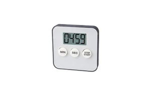 Mini Square Digital Kitchen Timer Magnetic Countdown Count up Timer Large LCD Screen Cooking Timer for Home Study Gym ET642