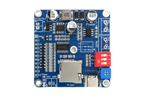 20W Voice Playback Module 32GB TF Card USB Downloadable MP3 Music Player DC 6-35V Support Programmable Combination Background IO