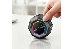 Direct Timer Manufacturer Gravity Sensor Flip Kitchen Timer Magnetic Countdown Cube Kids Learning Pomodoro Timer