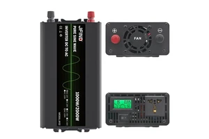 Pure Sine Wave Inverter JFIND JF02 DC12V to AC 220V/110V Voltage Car Charger Support for 1000W Car Power Inverter