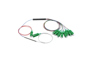 FTTH Design 70:30 7:3 1*9 1:9 Fiber Optic FTTH 70% 30% Unbalanced Hybrid 1x8 PLC Splitter With 1x2 FBT Coupler 1x9 PLC Splitter