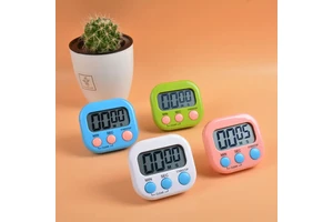 Multifunctional Digital Kitchen Timer Clock Loud Alarm LED Display for Cooking Shower Baking Stopwatch Tools Gadgets