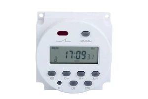 CN101A 220V 110V 24V 12V Digital LCD Power Timer Weekly 7days Programmable Timer Switch