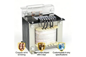 5kVA Single Phase Control Transformer 110/220V to 36/48V Step-Down for Automation Systems Pure Copper Winding CE ISO