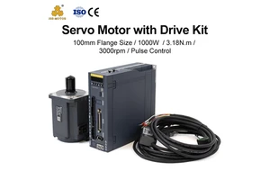 High-Precision 1kW 220V 3.18N.m AC Servo Motor And Pulse Drive Kit, Compatible With Mainstream PLC For CNC, Packaging Machinery