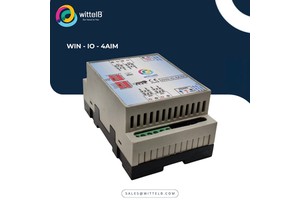 WITTELB IO Module with 4 Analog Input Ports Modbus RTU RS485 Interface IP55 Rated for Industrial Automation