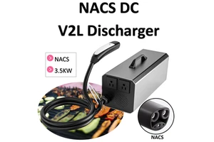 Hot Sale Portable NACS Charger Plug 3.5KW V2L Inverter DC 280V-500V UL94 V-0 New Energy Vehicle Discharger for EV Car Power